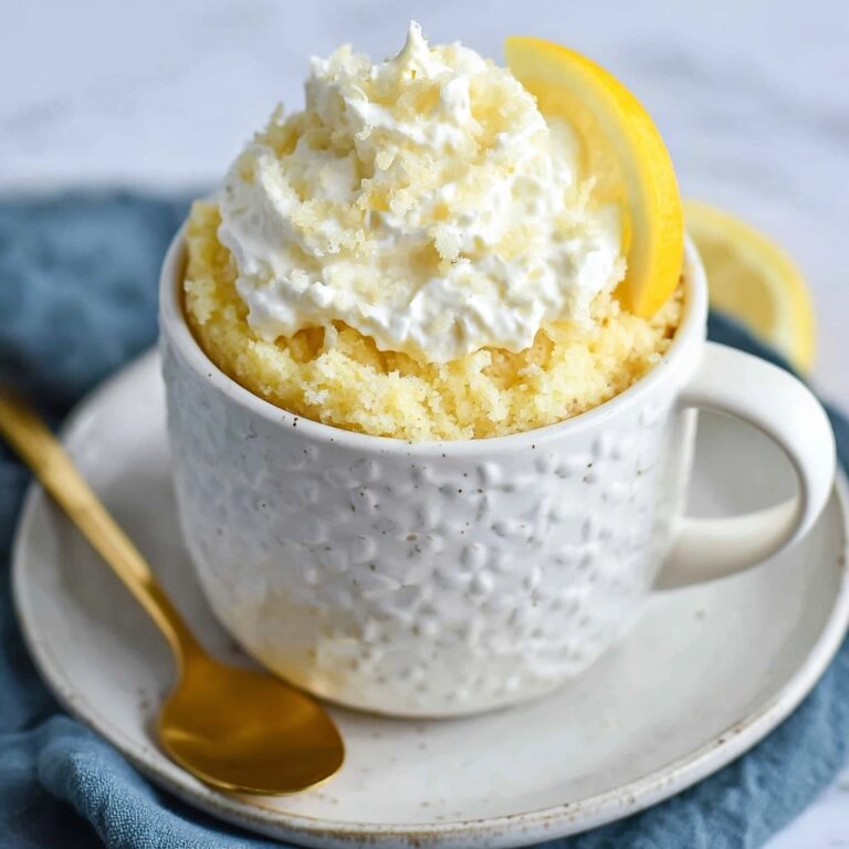 Microwave Lemon Mug Cake Recipe