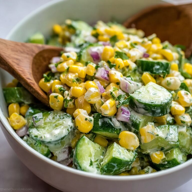 Mexican Cucumber Salad with Sweet Corn Recipe