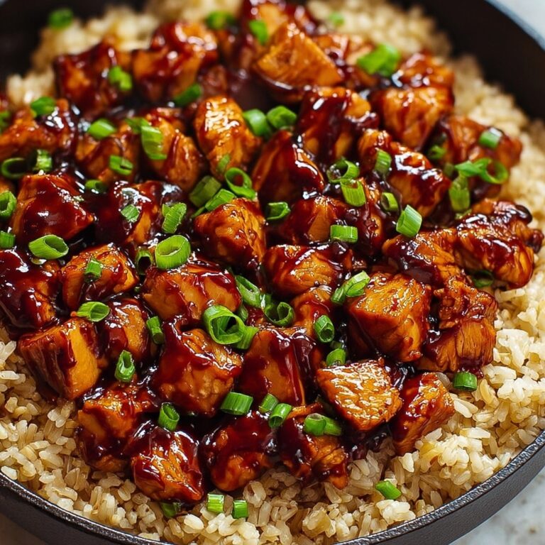 One-Pan Honey BBQ Chicken Rice Recipe