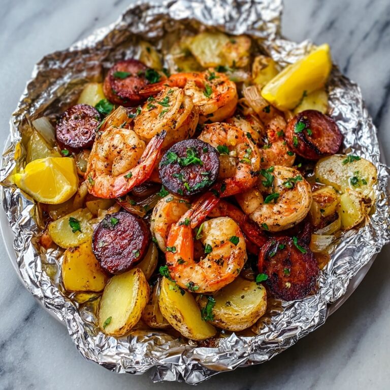 Cajun Sausage Shrimp Foil Packs Recipe