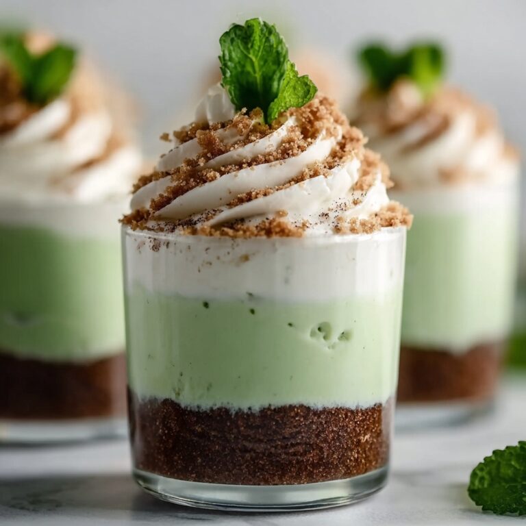 Cool and Creamy No Bake Mint Cheesecake Cups for Refreshing Bliss Recipe