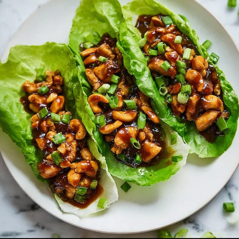 Cashew Chicken Lettuce Wraps Recipe