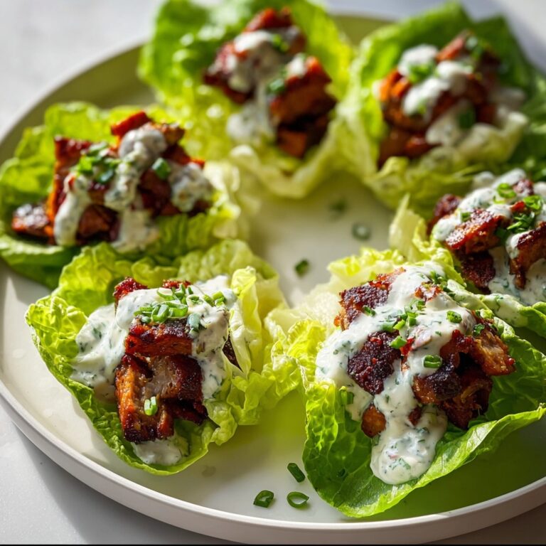 Classic Chicken Beef Bacon Lettuce Wraps with Ranch Recipe