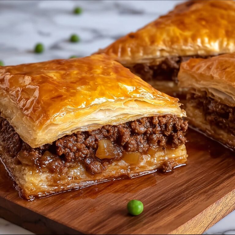Flaky Minced Beef and Onion Pies Recipe