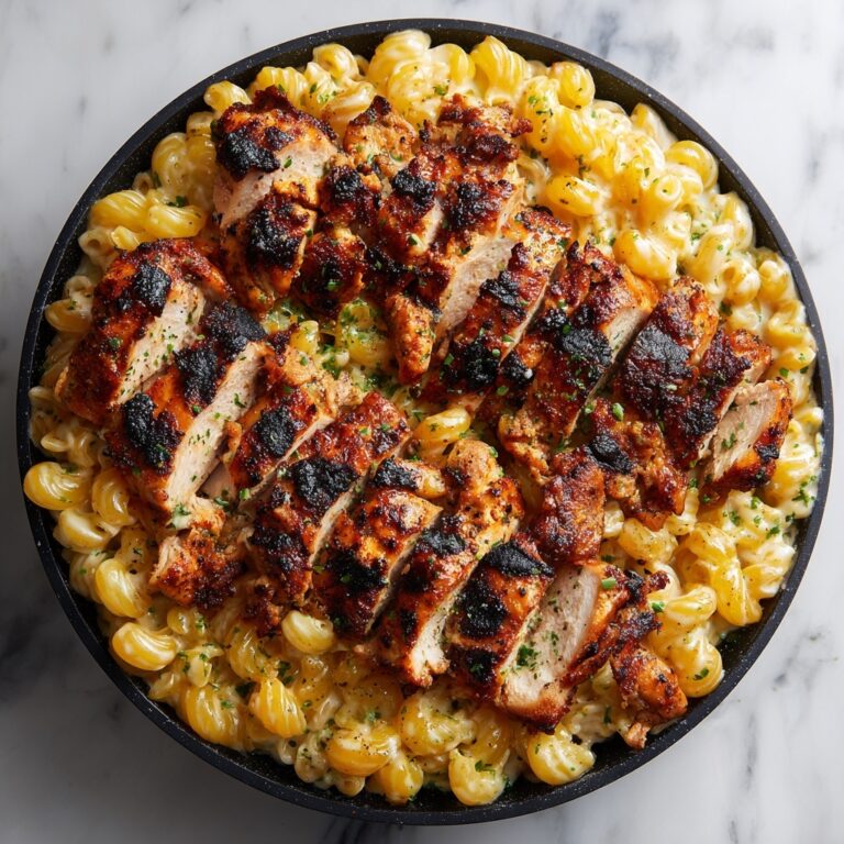 Spicy Honey Pepper Chicken with Creamy Macaroni and Cheese Recipe