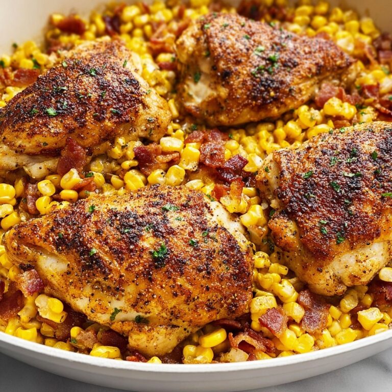 Creamy Bacon and Chicken Corn Skillet Recipe