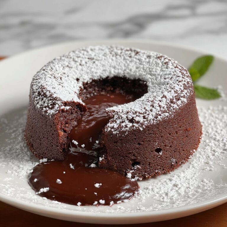 Protein Lava Cake (Gluten Free, Low Sugar) Recipe