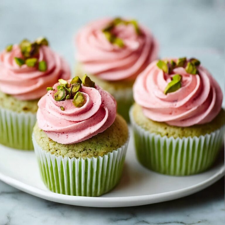 Vegan Mini Rose Pistachio Cupcakes for Festive Celebrations Recipe