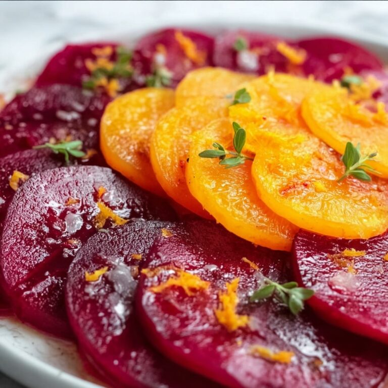 Vibrant Beet Carpaccio with Orange Vinaigrette Recipe