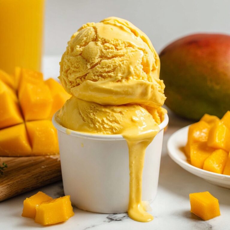 Vegan Mango Ice Cream (No Churn, 3 Ingredients) Recipe