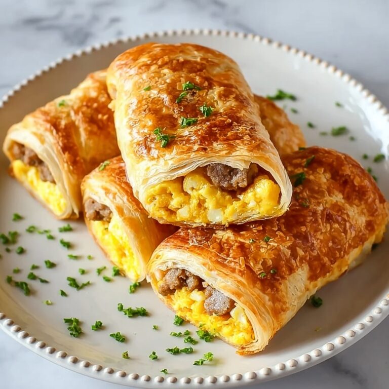 Sausage Egg and Cheese Breakfast Roll-Ups Recipe