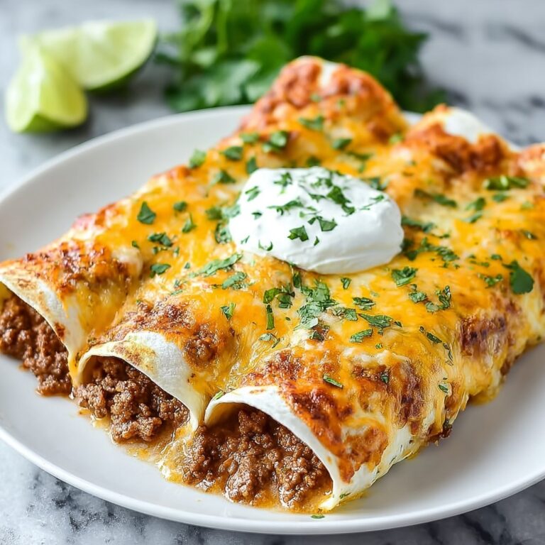 Easy Cheesy Ground Beef Enchiladas Made Simply Delicious! Recipe