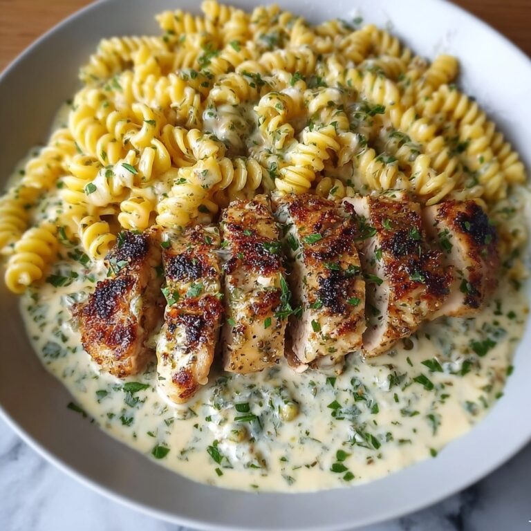 Creamy Garlic Parmesan Chicken with Cheesy Twisted Pasta Recipe