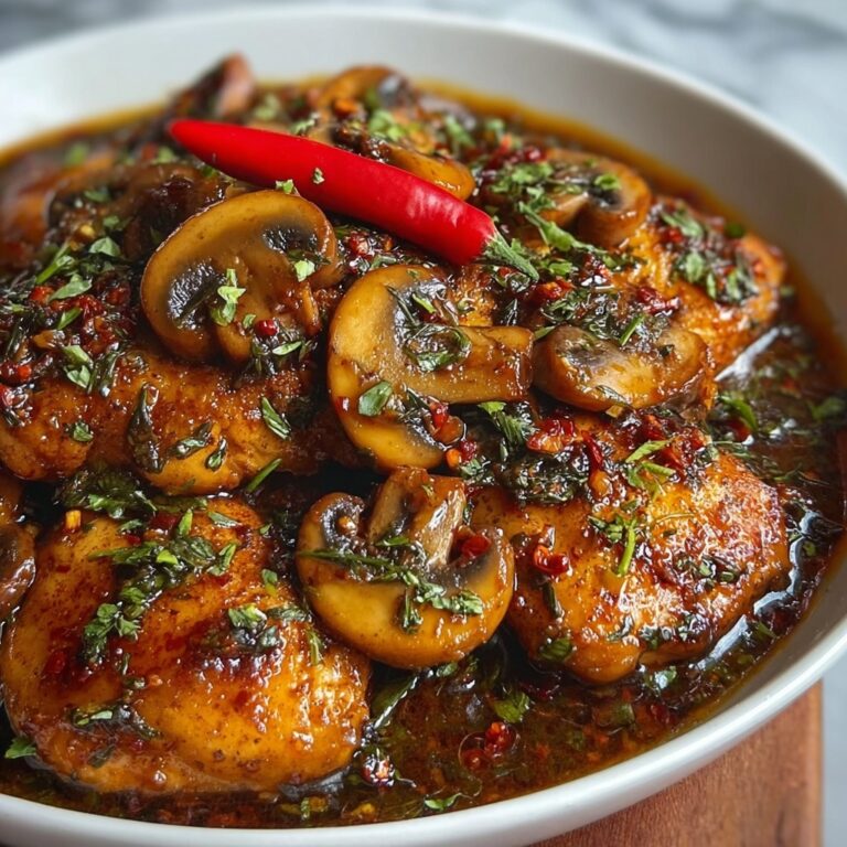 Black Pepper Chicken with Mushrooms Recipe