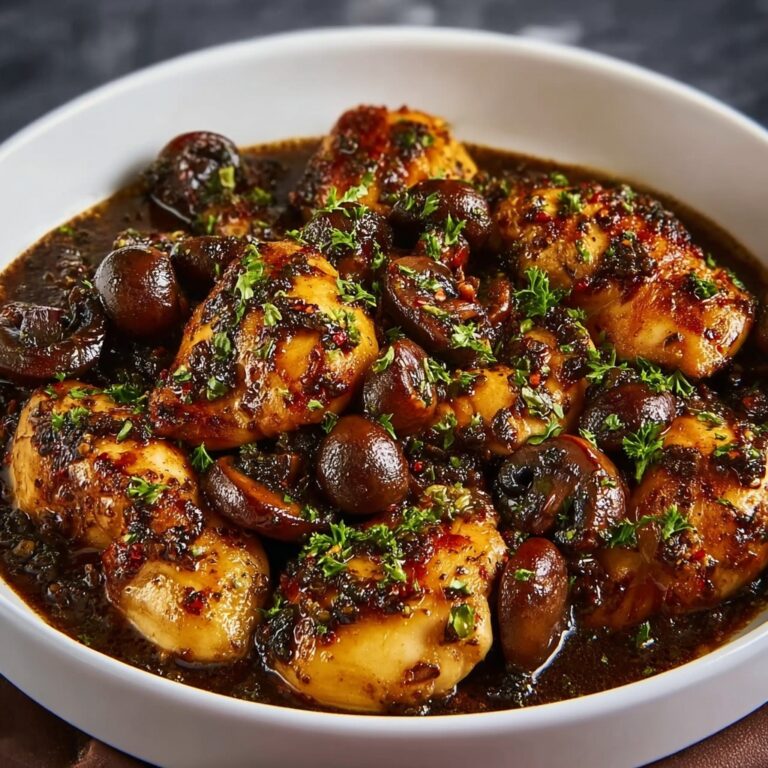 Black Pepper Chicken with Mushrooms Recipe