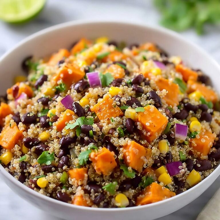 Roasted Sweet Potato Black Bean Quinoa Salad Recipe