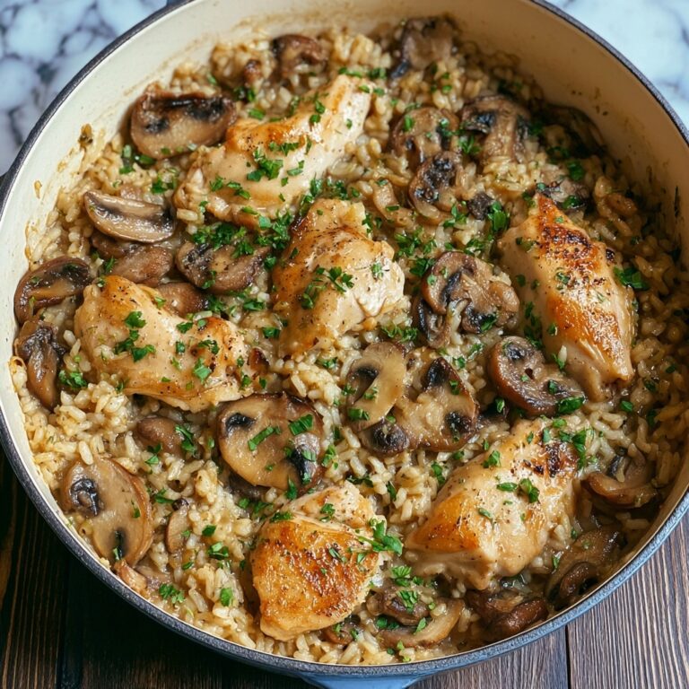 Chicken and Mushroom Rice Skillet Recipe