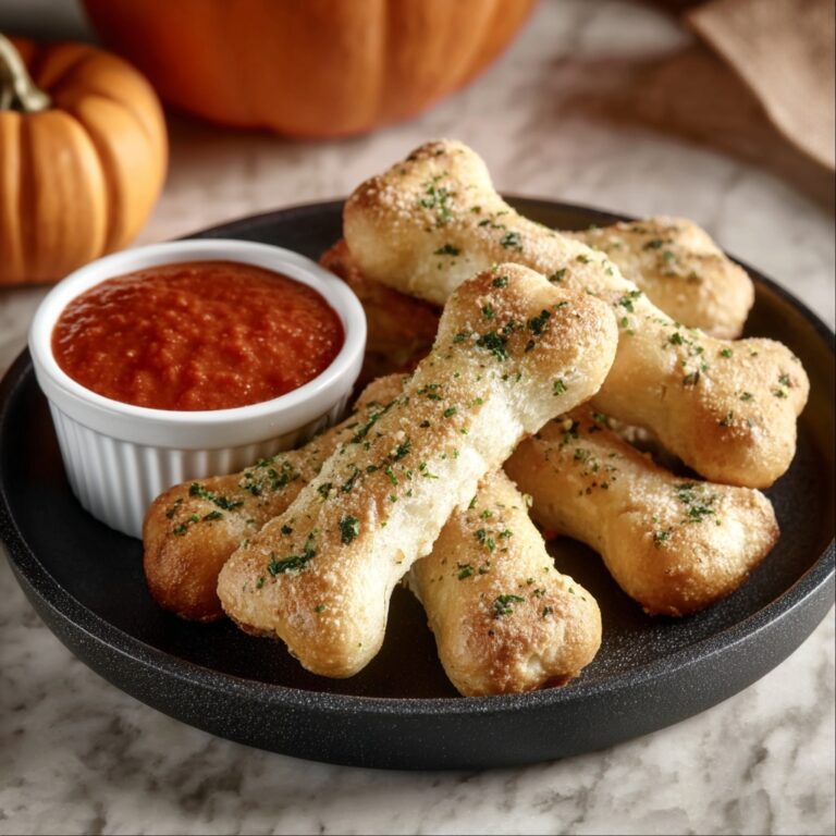 Easy Halloween Breadstick Bones Recipe