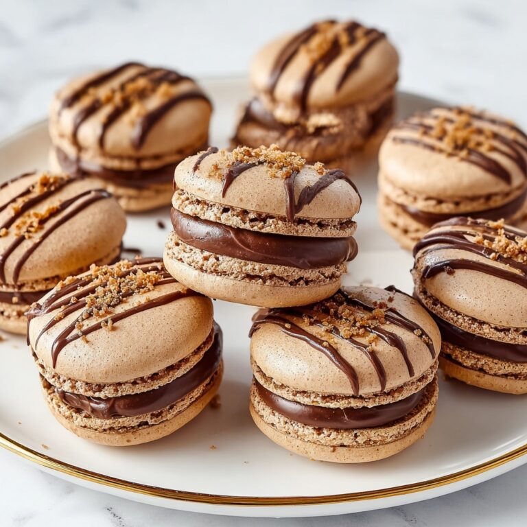 Nutella Drizzle Macaron Recipe