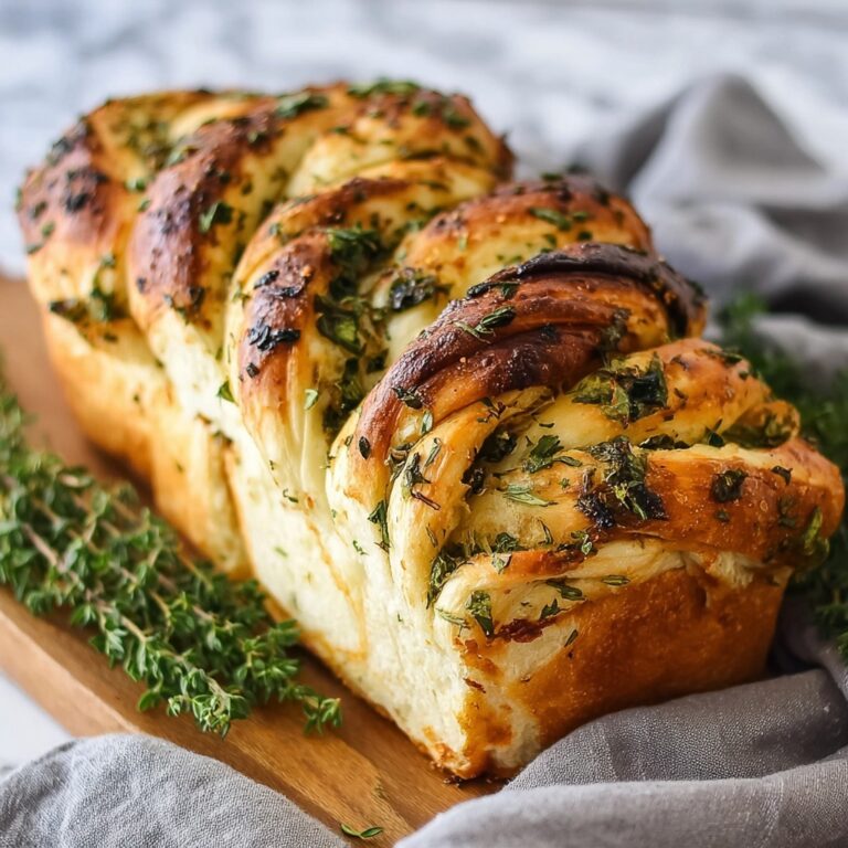 Swirled Garlic Herb Bread Recipe
