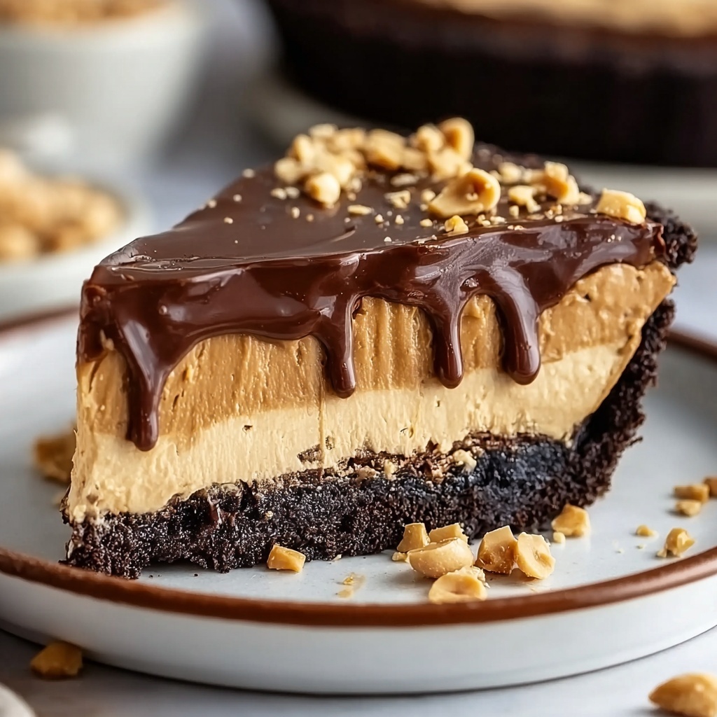 Hot Fudge Peanut Butter Pie Recipe - Recipe Image