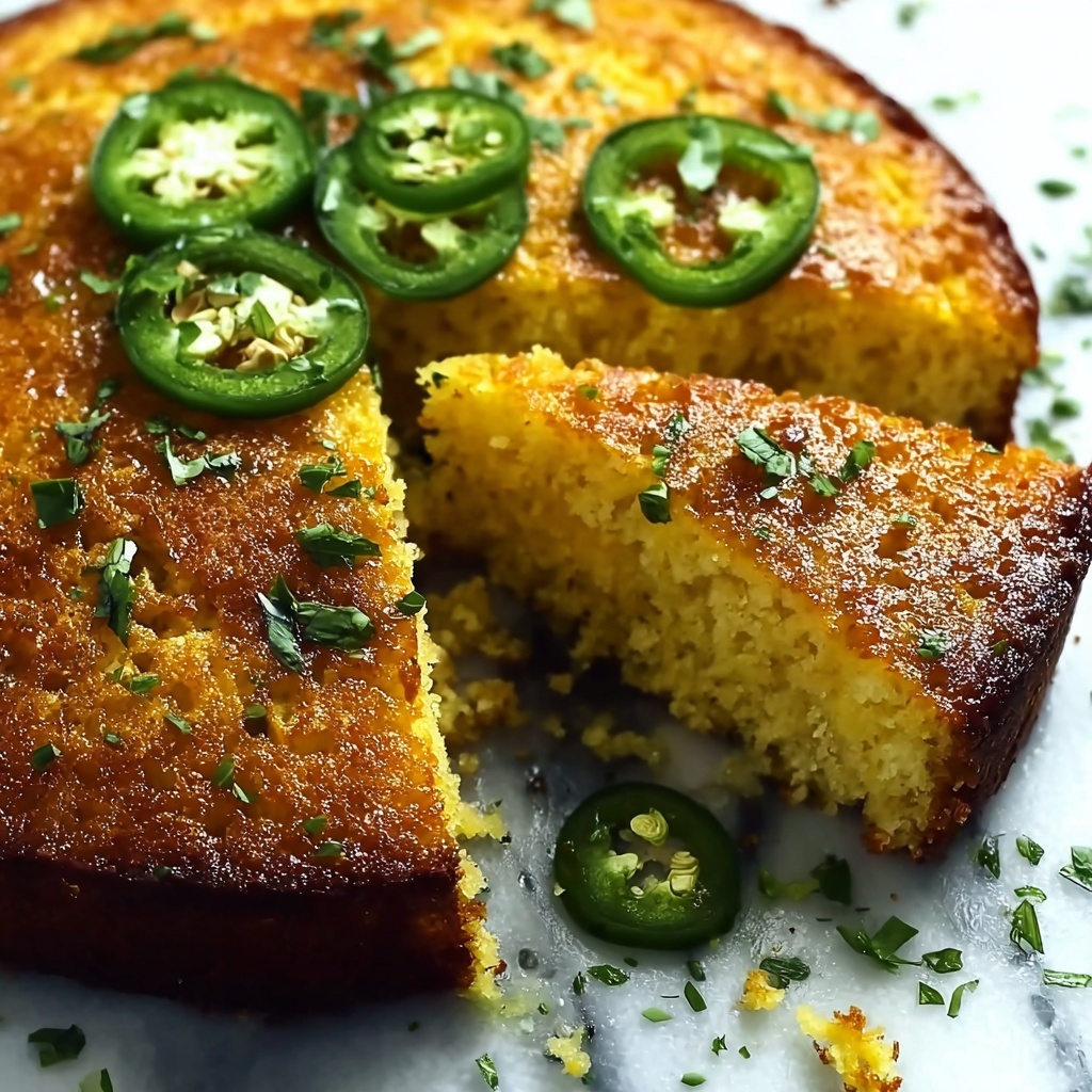 Spicy Sweet Jalapeño Cornbread with a Zesty Lime Twist Recipe - Recipe Image