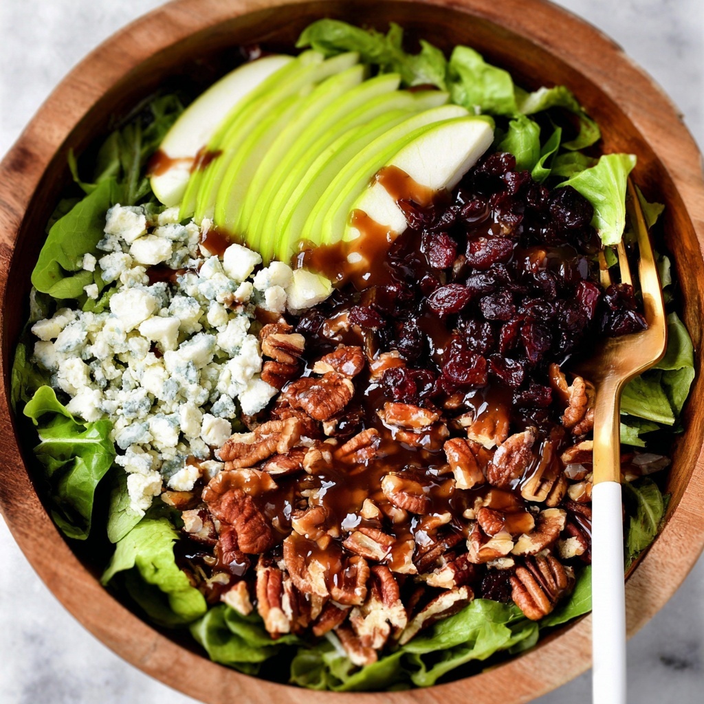 Apple Bacon & Gorgonzola Salad with Sweet Balsamic Vinaigrette Recipe - Recipe Image