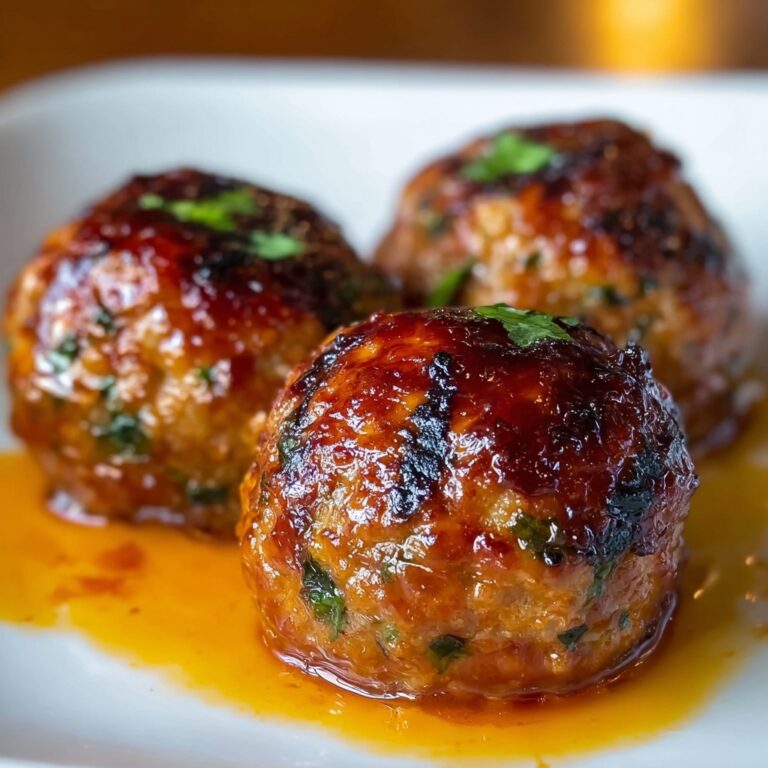 Honey Barbeque Chicken Meatballs Recipe