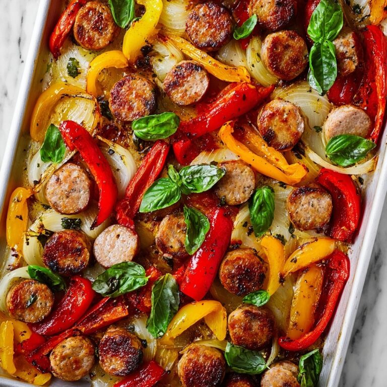 Sausage and Roasted Bell Peppers Skillet Recipe