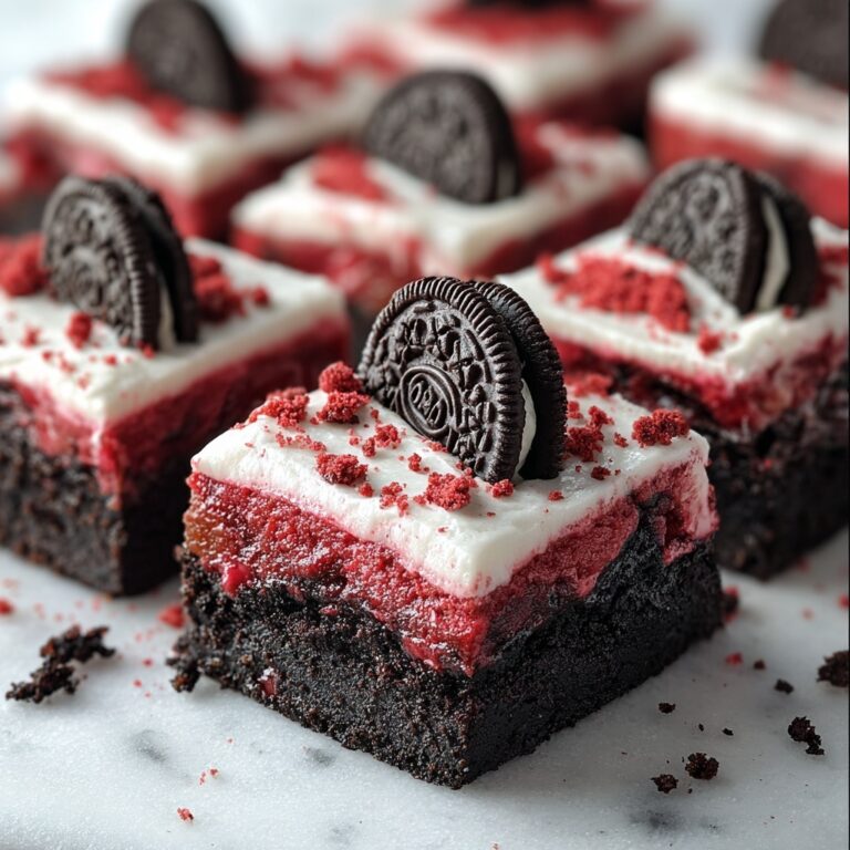 Cookies & Cream Red Velvet Brownies Recipe