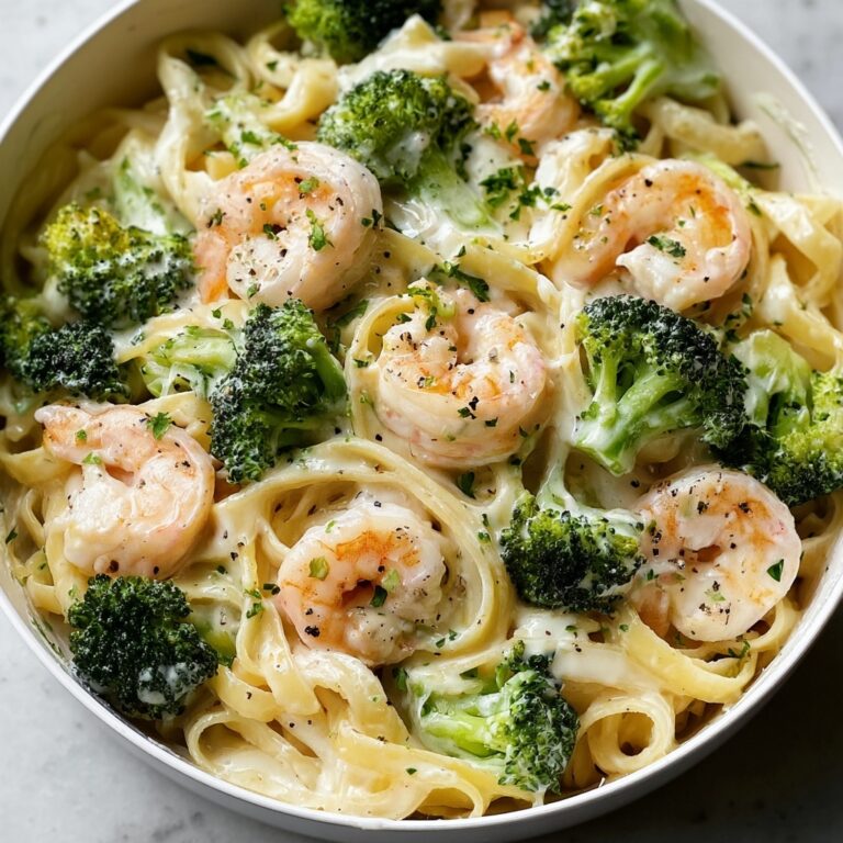 Broccoli Shrimp Alfredo Recipe
