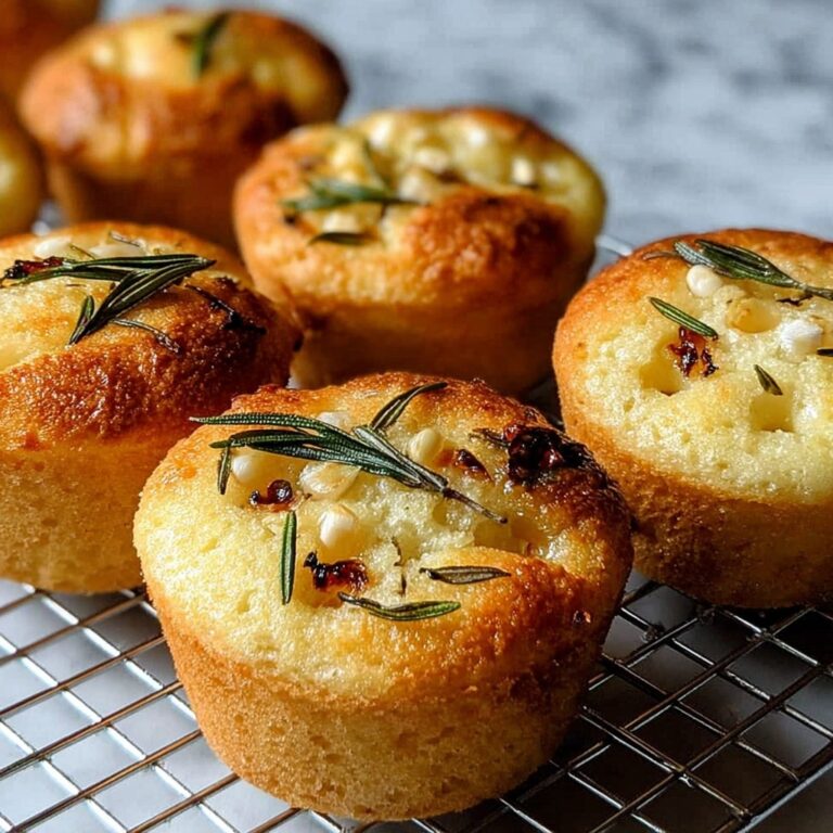 Easy Garlic Rosemary Focaccia Muffins Recipe