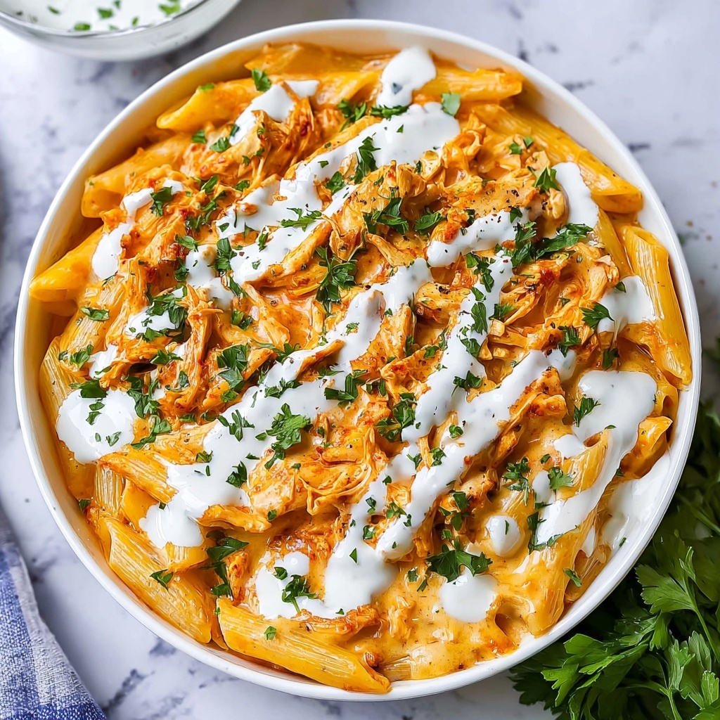 Buffalo Chicken Pasta Recipe - Recipe Image