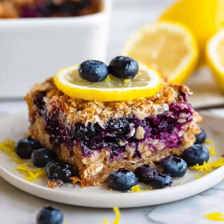 Lemon Blueberry Baked Oatmeal Recipe