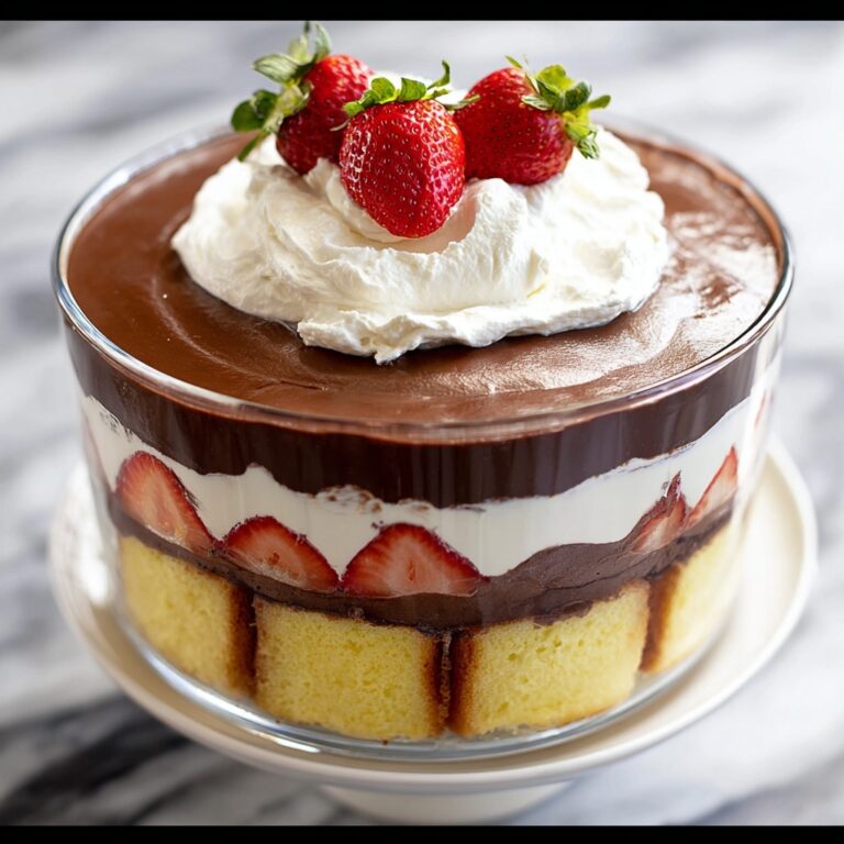 Strawberry Chocolate Pound Cake Trifle Recipe