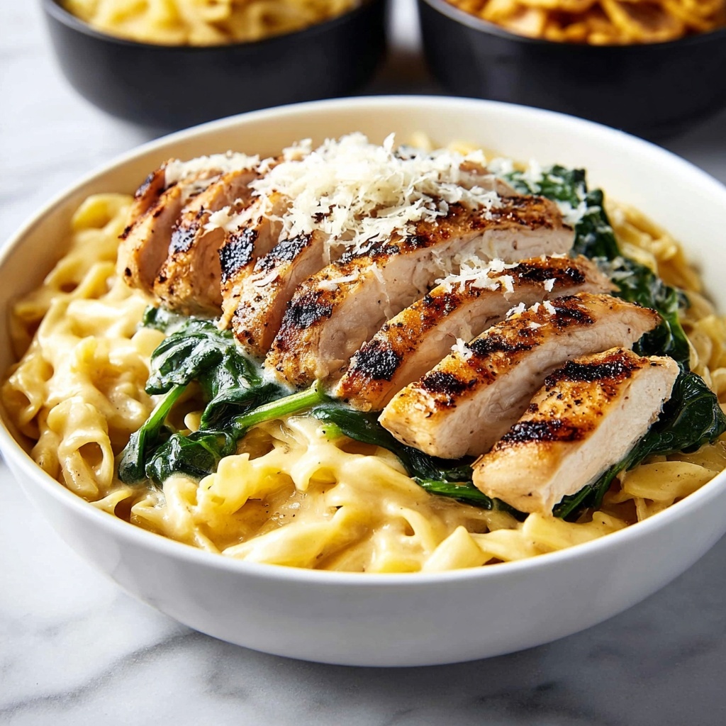 Creamy Chicken Florentine Pasta Recipe - Recipe Image
