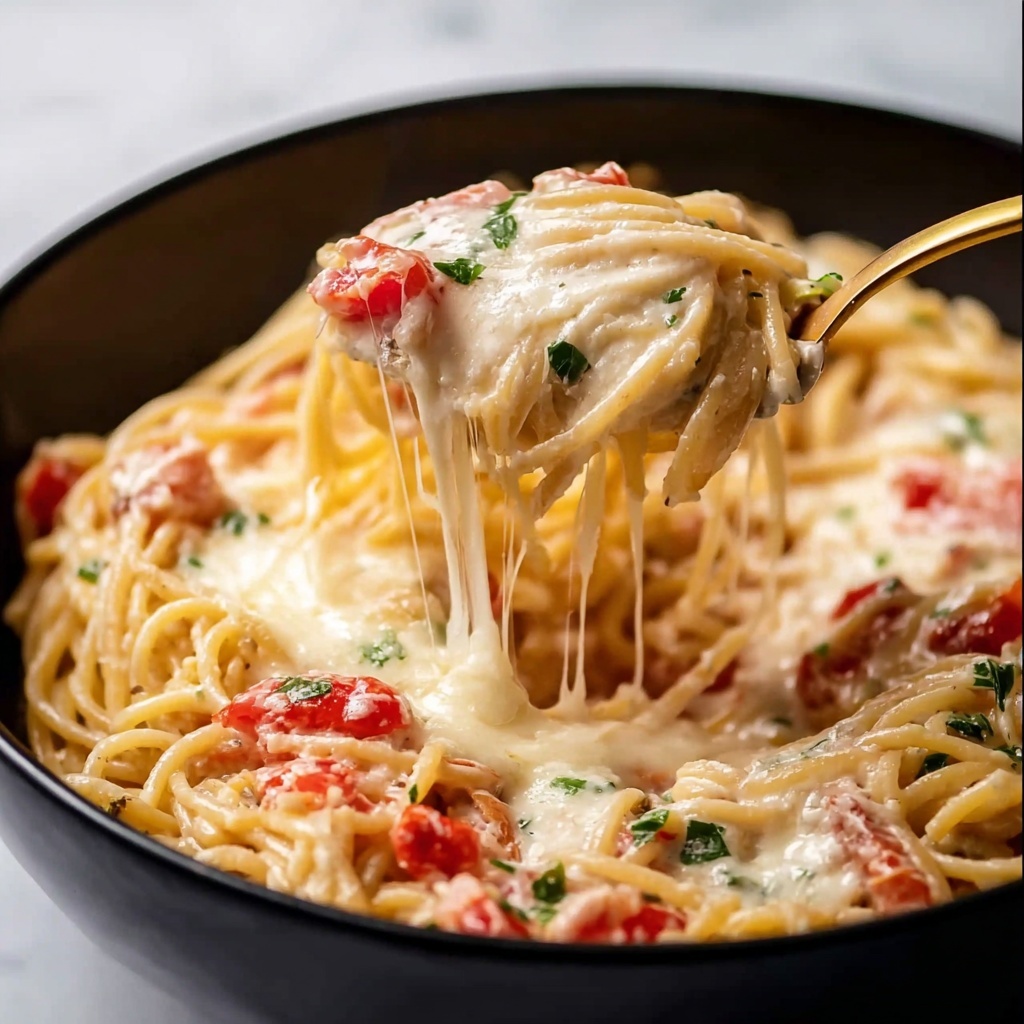 Creamy Chicken Spaghetti Bake Recipe - Recipe Image