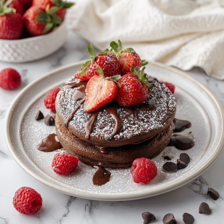 Double Chocolate Baked Protein Pancake Bowl Recipe