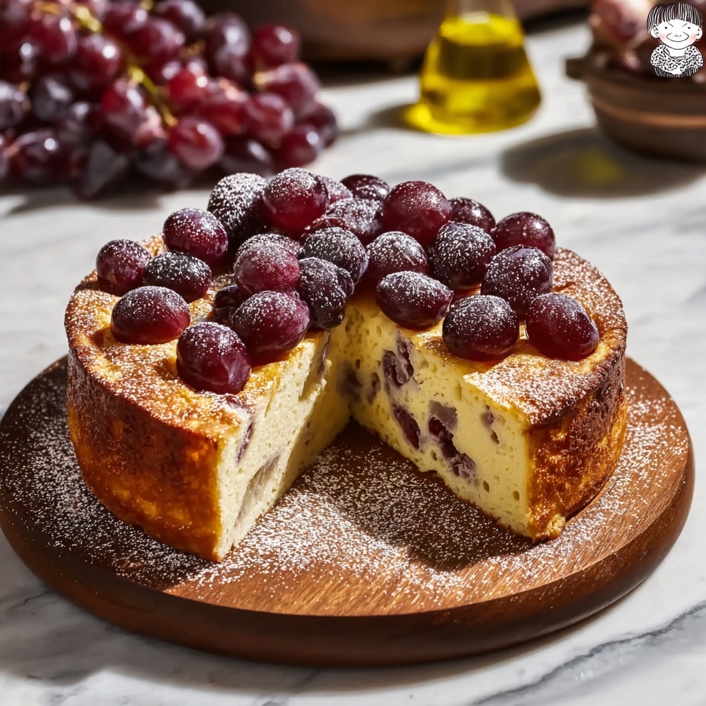 Grape Cake Recipe: A Rustic and Moist Delight Recipe - Recipe Image