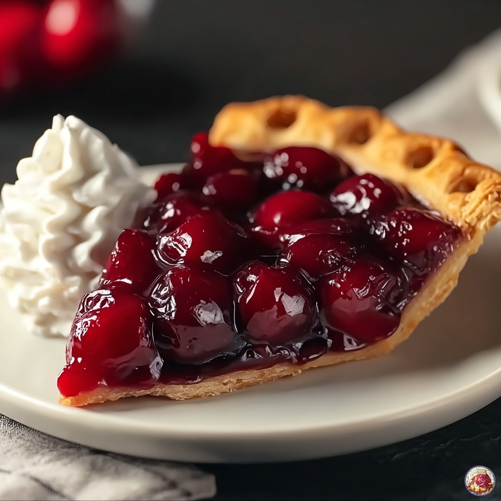 One Crust Cherry Pie with Canned Filling Recipe - Recipe Image