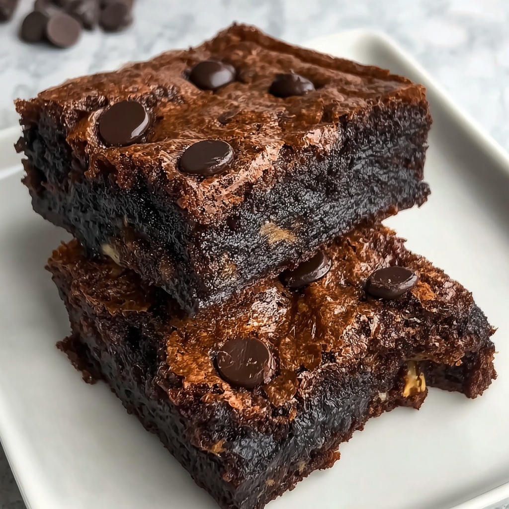 Banana Bread Brownie Bars Recipe - Recipe Image