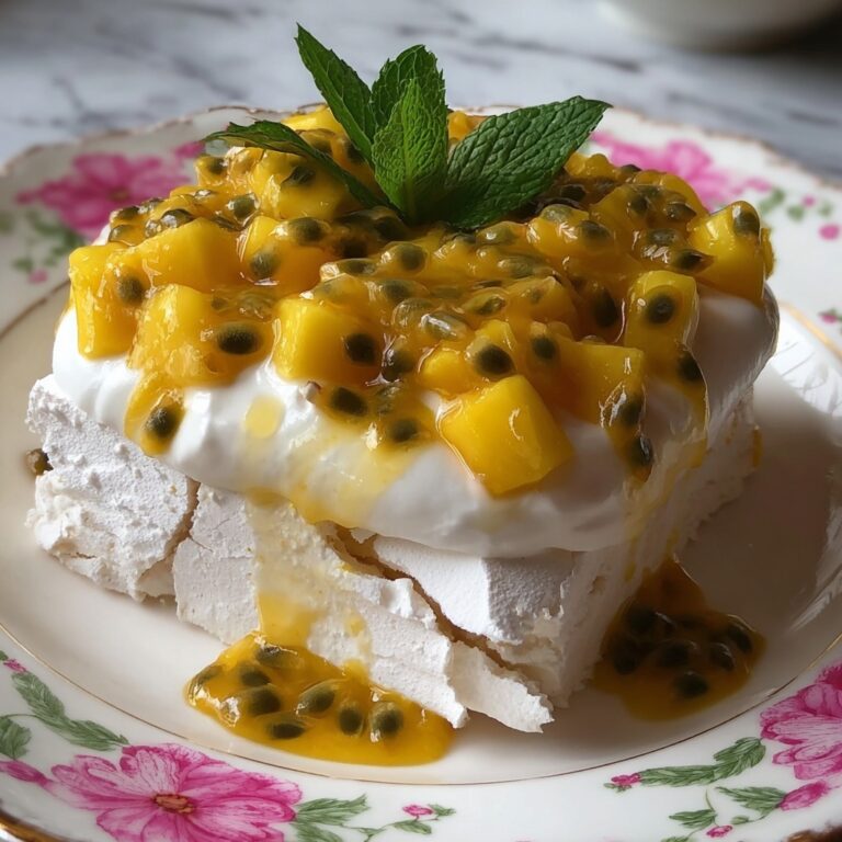 Mango Passionfruit Pavlova Recipe
