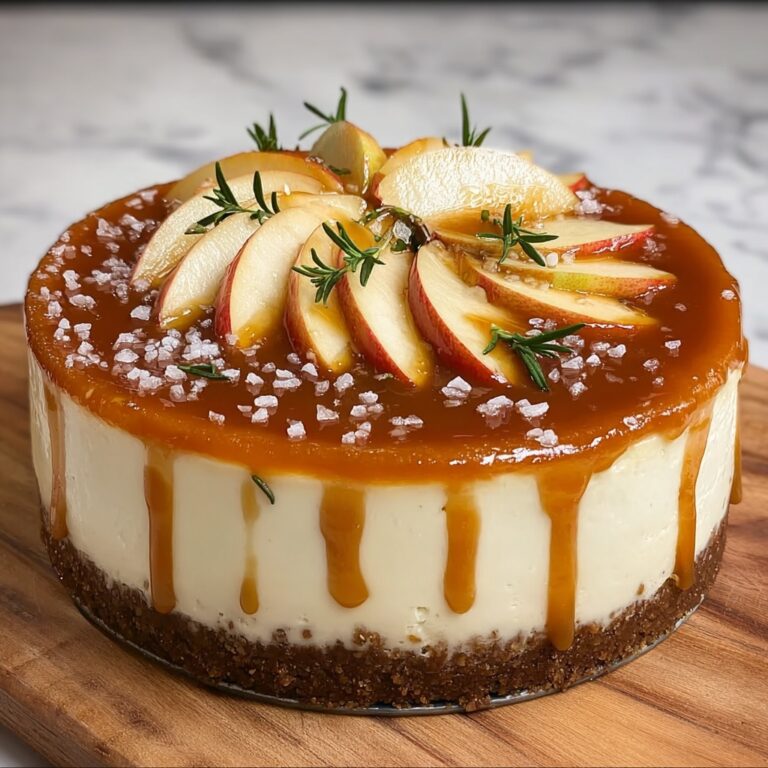Salted Caramel Apple Cheesecake Recipe