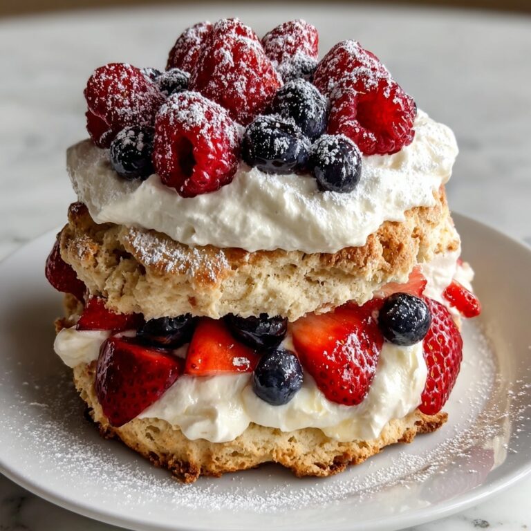 Strawberry Shortcake with Blueberries Recipe