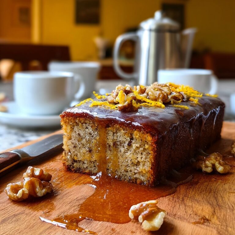 Sticky Orange Date Pudding with Toasted Walnuts Recipe