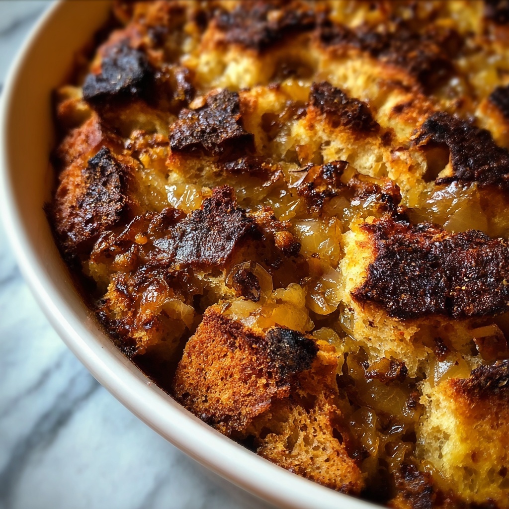 Pear and Walnut Bread Pudding Recipe - Recipe Image