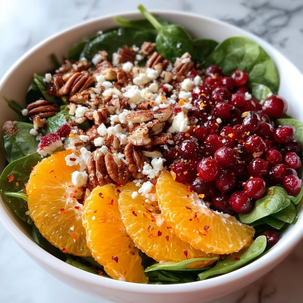 Festive Orange & Cranberry Salad: A Joyful Holiday Delight Recipe - Recipe Image