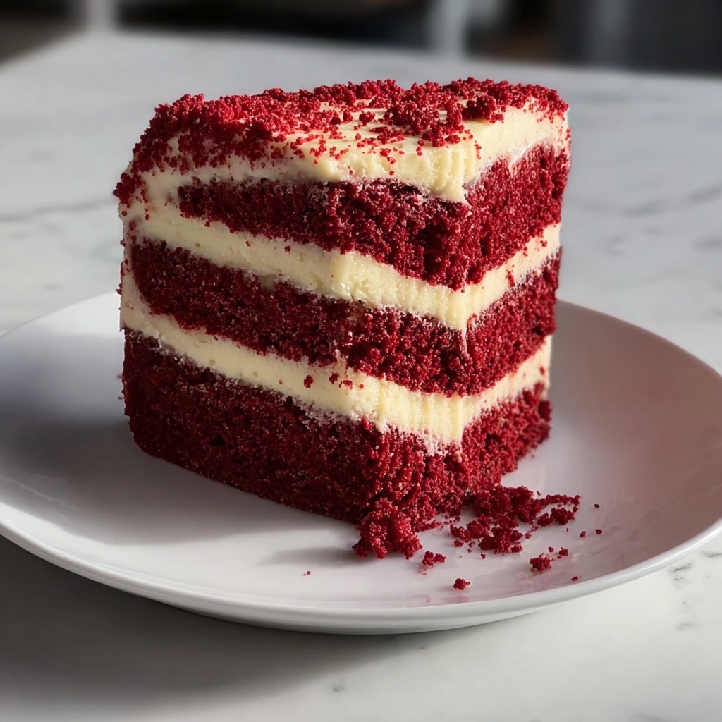 Delightful Red Velvet Cheesecake Cake for Sweet Memories Recipe - Recipe Image