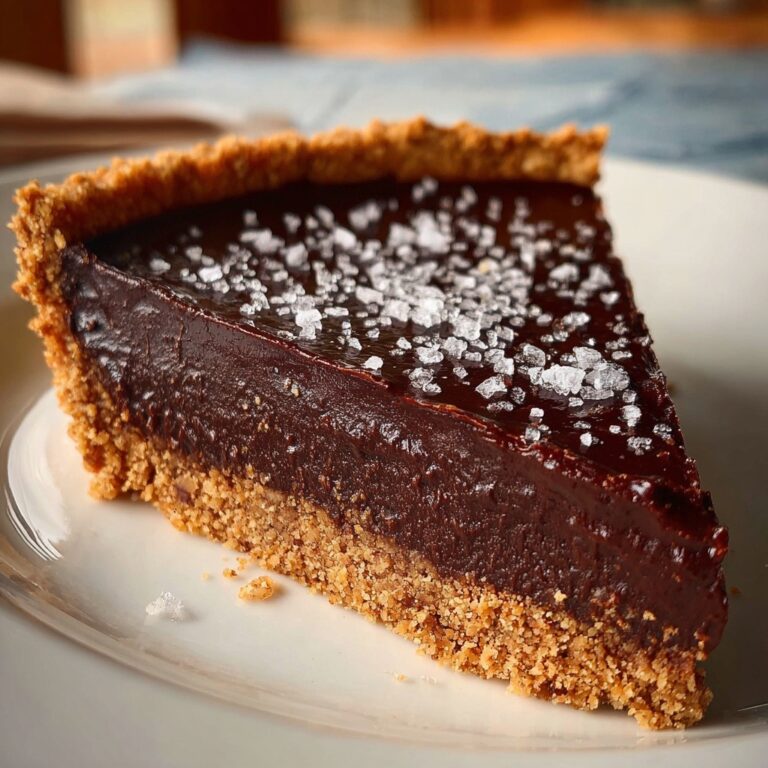 Amazing Salted Dark Chocolate Tart Recipe