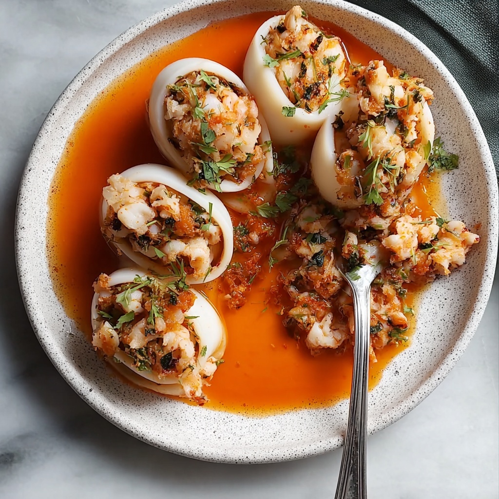 Greek Stuffed Calamari: A Flavorful Twist on Tradition Recipe - Recipe Image